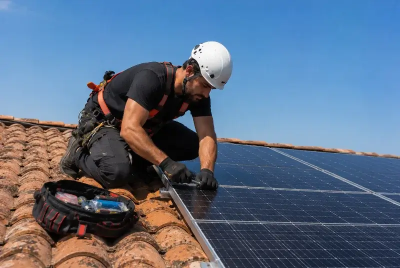 Maintenance et monitoring de panneaux solaires à Cheffois